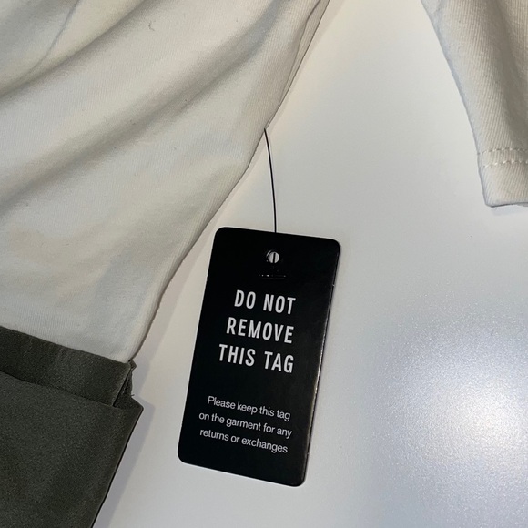 Express Olive Tie-Waist Dress - Picture 4 of 5